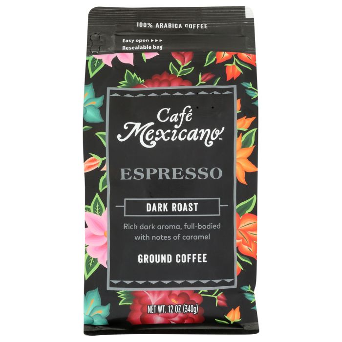 CAFE MEXICANO: Coffee Grnd Espresso, 12 oz
