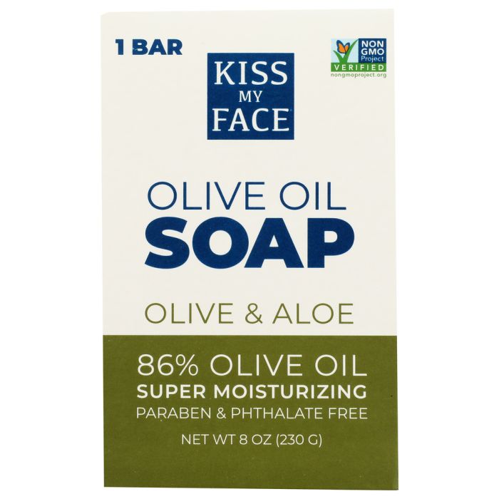 KISS MY FACE: Soap Bar Olive & Aloe, 8 oz