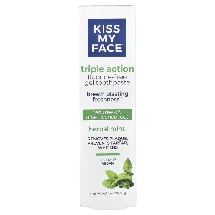 KISS MY FACE: Triple Action Gel Toothpaste, 4.5 oz