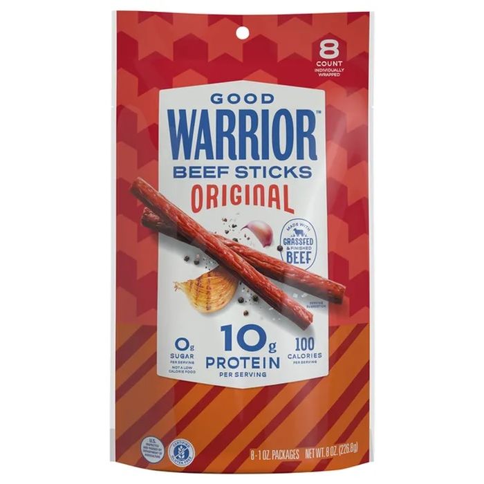 GOOD WARRIOR: Original Beef Sticks 8 pc, 8 oz