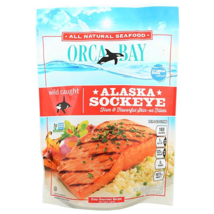 ORCA BAY: Sockeye Salmon Fillets, 10 oz