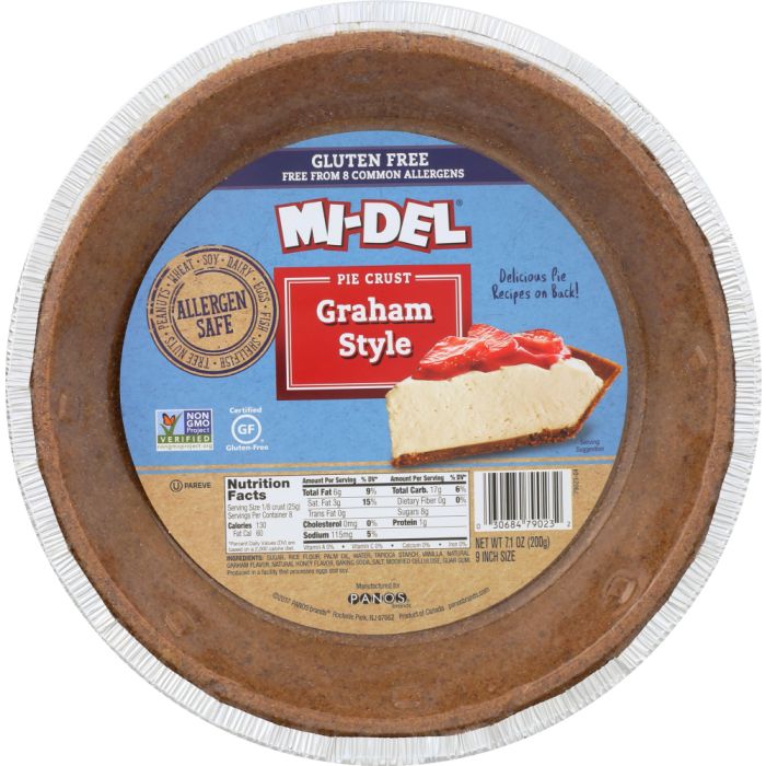 MI-DEL: Pie Crust, Graham Style, 7.1 oz