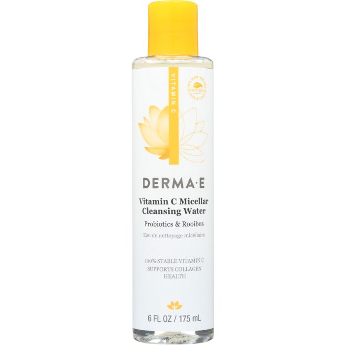 DERMA E: Vitamin C Micellar Cleansing Water, 6 oz