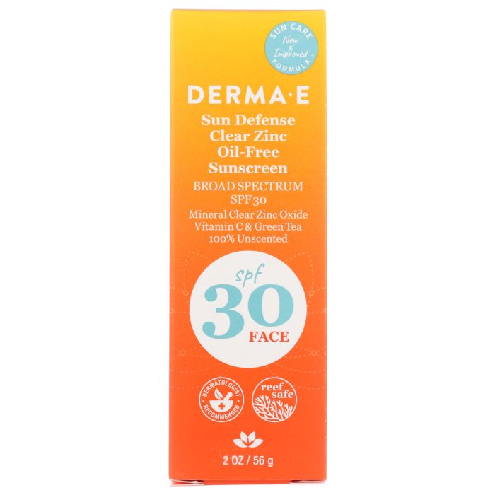 DERMA E: Sunscreen Oil-free Face Spf30, 2 OZ