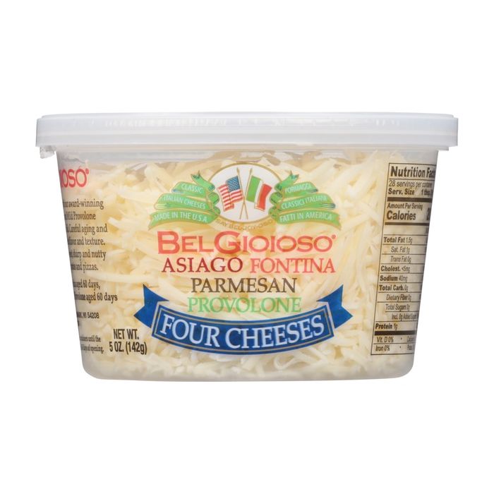 BELGIOIOSO: Four Cheese Shredded, 5 oz