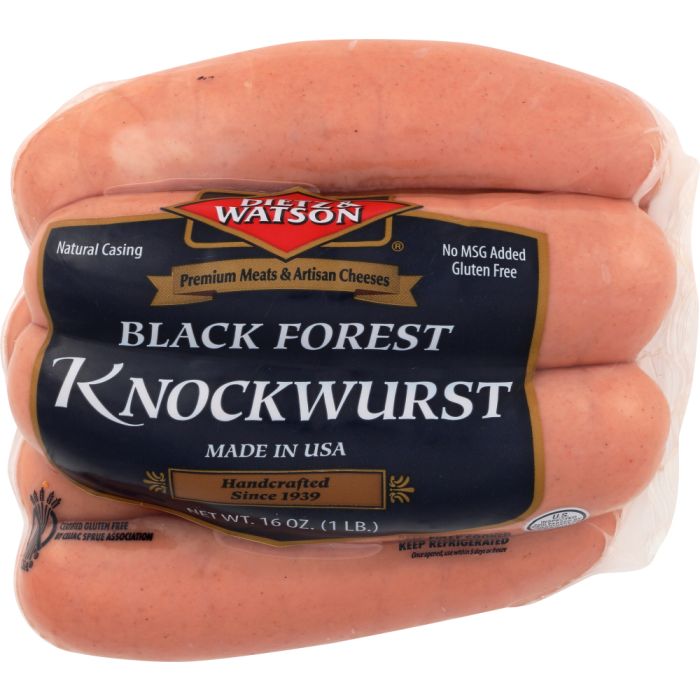 DIETZ AND WATSON: Black Forest Knockwurst, 16 oz