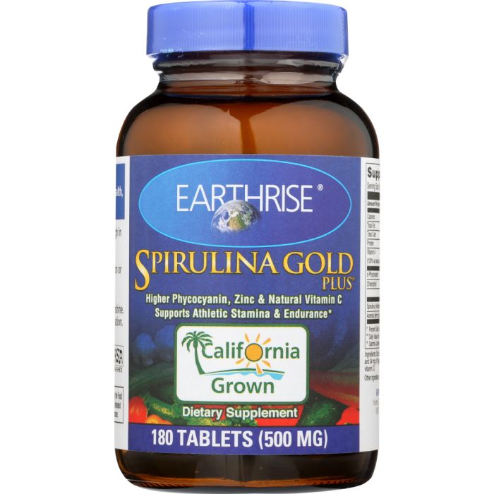 EARTHRISE: Spirulina Gold Plus 500mg, 180 tb