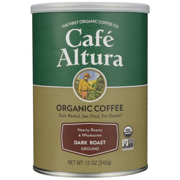 CAFE ALTURA: Organic Coffee Dark Roast, 12 oz