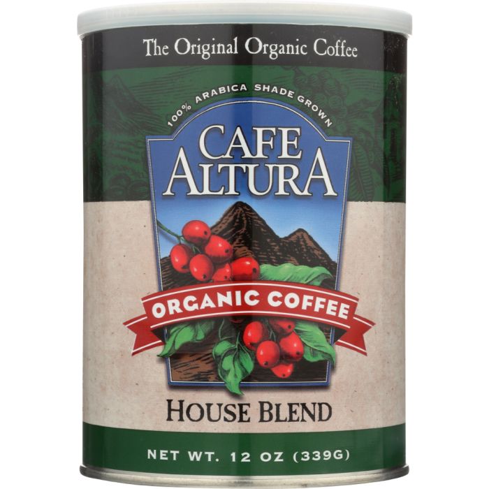 CAFE ALTURA: Coffee Ground House Blend Organic, 12 oz