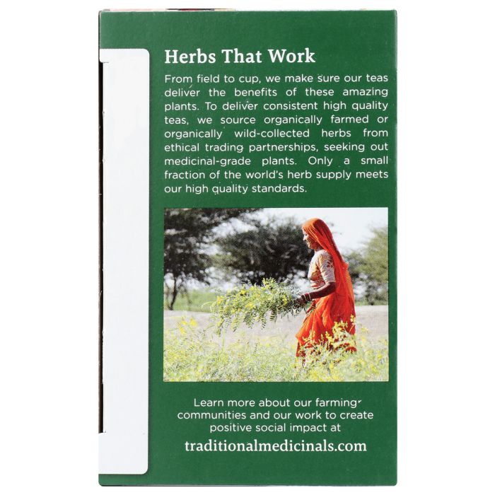TRADICIONAL MEDICINALS: Organic Hibiscus Caffeine Free Herbal Tea 16 Tea Bags, 0.99 oz