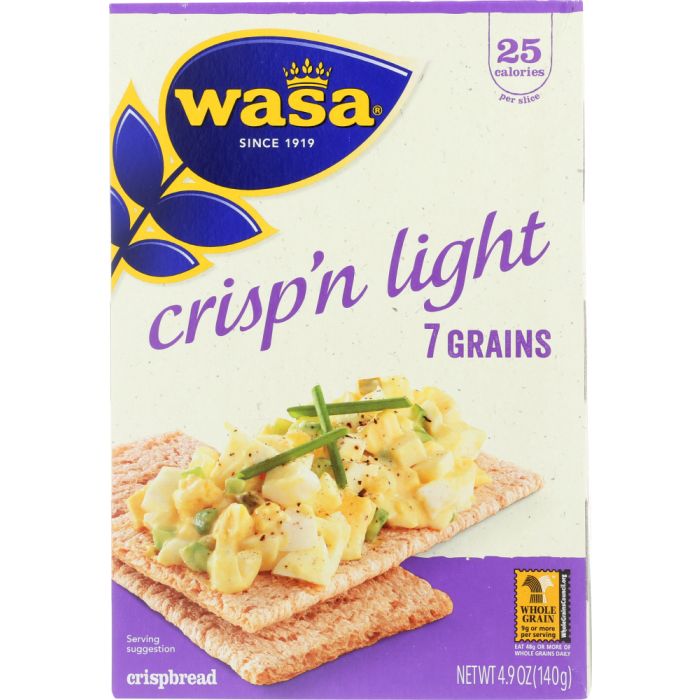 WASA: Crisp’n Light 7 Grains Crackerbread, 4.9 Oz