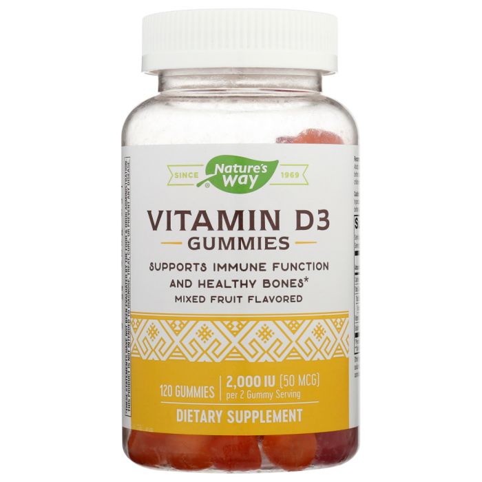NATURES WAY: Vitamin D3 Gummy, 120 ea