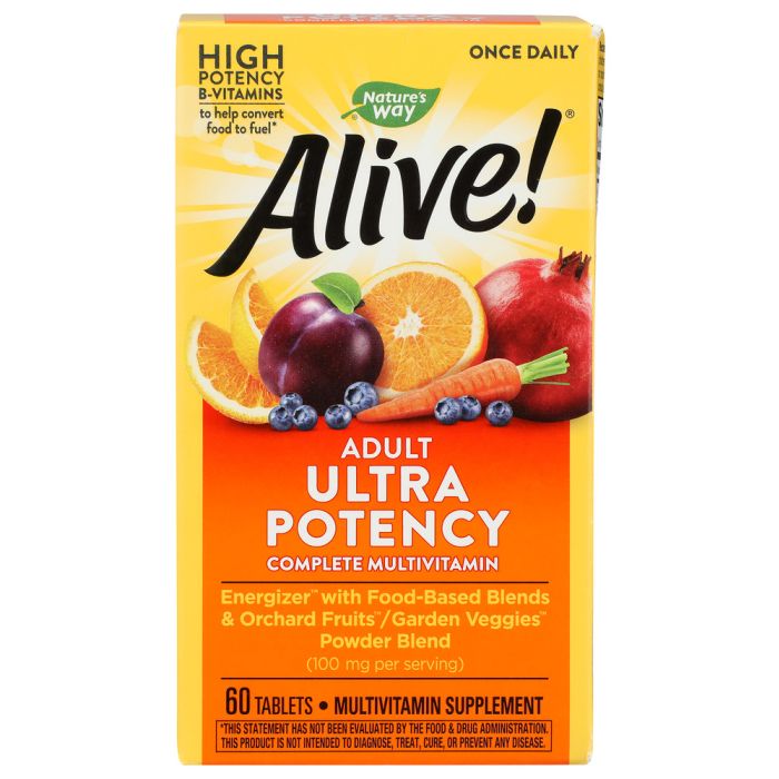 NATURES WAY: Alive Adult Ultra Potency Multivitamin, 60 tb