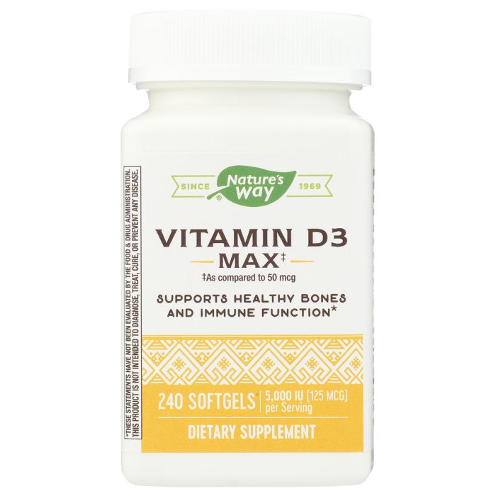 NATURES WAY: Vitamin D 5000Iu, 240 sg