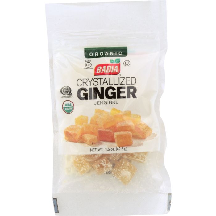 BADIA: Crystallized Ginger Organic, 1.5 oz