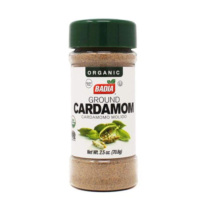 BADIA: Organic Ground Cardamom, 2.5 oz