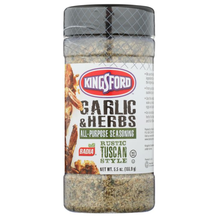 KINGSFORD: Seasoning Garlic and Herb, 5.5 oz