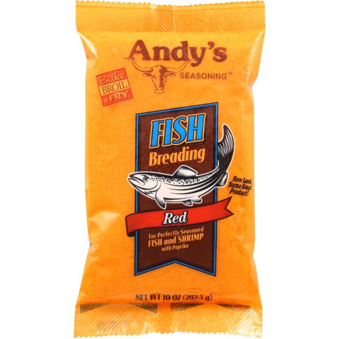 ANDYS SEASONING: Red Fish Breading, 10 oz