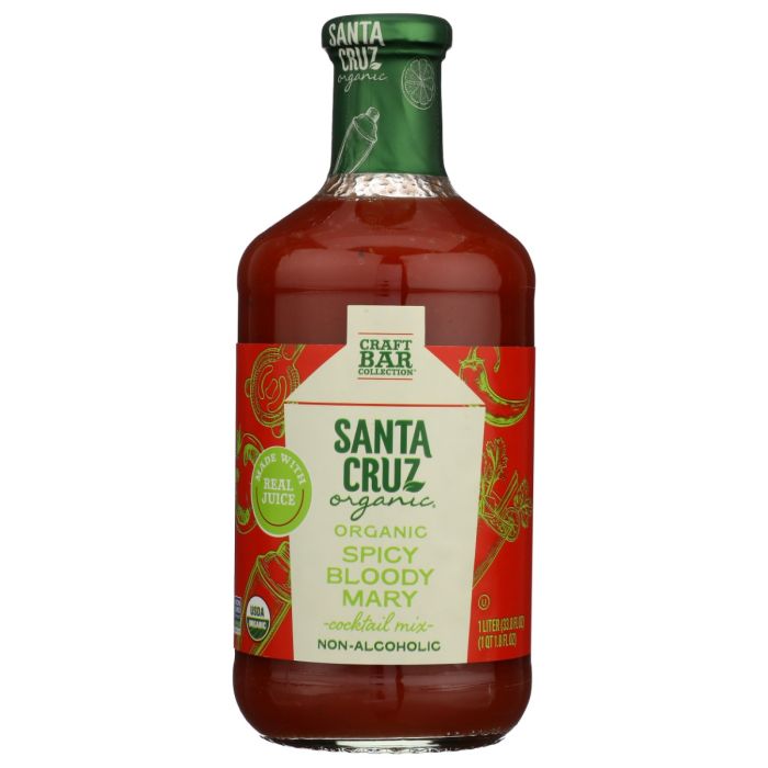 SANTA CRUZ ORGANIC: Organic Spicy Bloody Mary Mixer, 33.8 fo