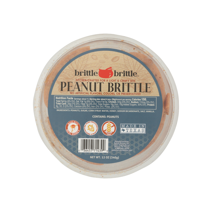 BRITTLE BRITTLE: Peanut Brittle Tub, 12 oz