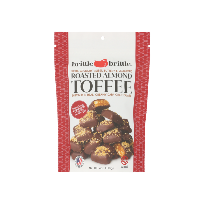BRITTLE BRITTLE: Toffee Roasted Almond, 4 oz