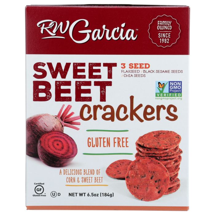 RW GARCIA: 3Seed Sweet Beet Crackers, 6.5 oz