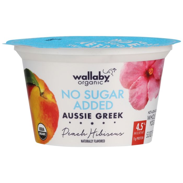 WALLABY: Peach Hibiscus Yogurt, 5.3 oz