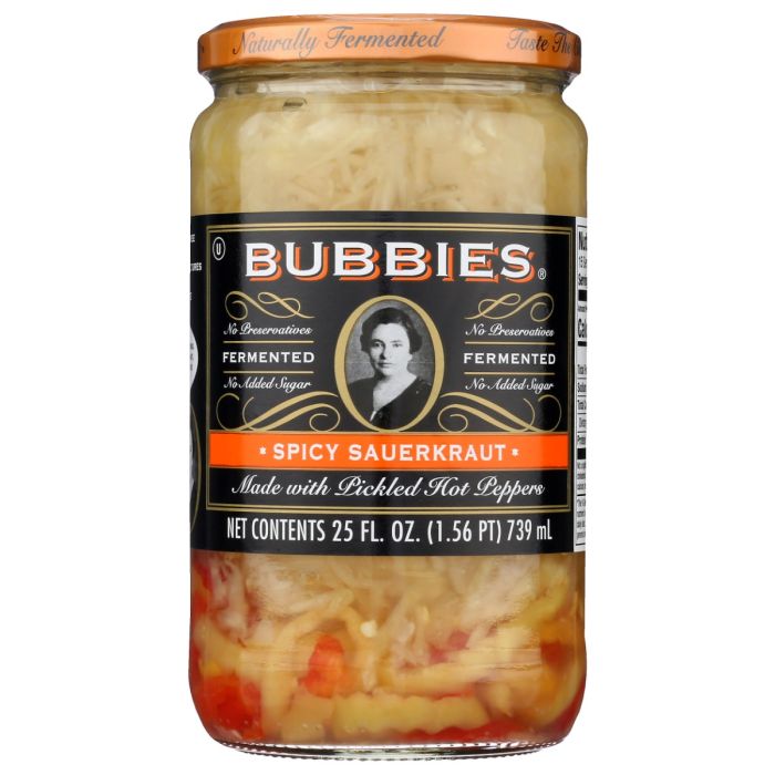 BUBBIES: Spicy Sauerkraut, 25 oz