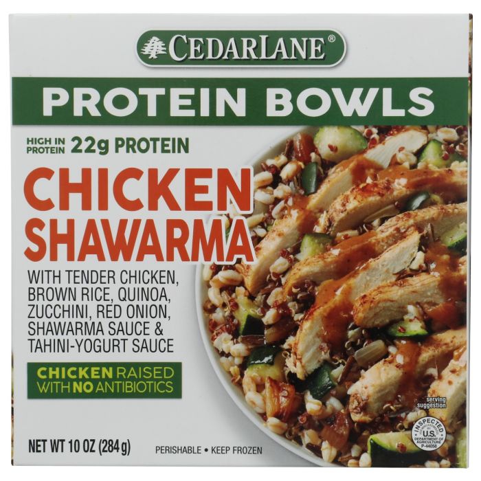 CEDARLANE: Entree Chick Shawarma Bowl, 10 oz