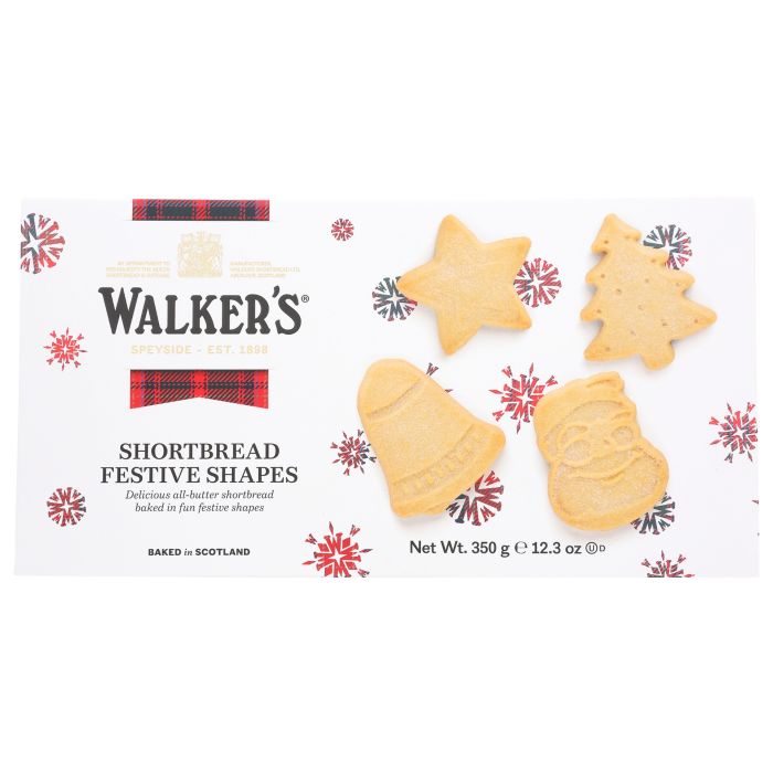 WALKERS: Festive Shapes Shortbread, 12.3 oz