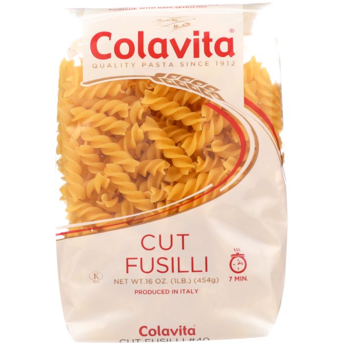 COLAVITA: Pasta Cut Fusilli, 1 LB
