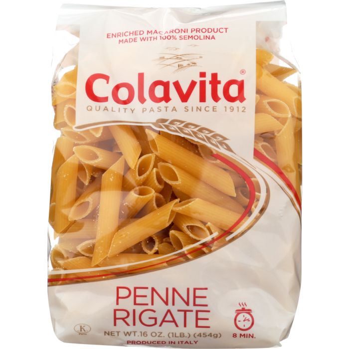COLAVITA: Pasta Penne Rigate, 1 LB