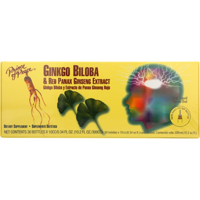 PRINCE OF PEACE: Ginkgo Biloba & Red Panax Ginseng Extract, 30 pc