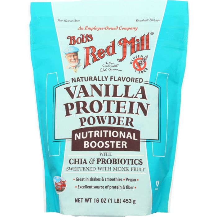 BOB'S RED MILL: Protein Powder Nutritional Booster Vanilla, 16 oz