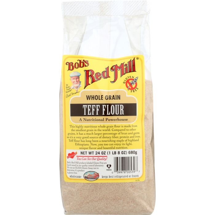 BOBS RED MILL:  Whole Grain Teff Flour, 24 oz