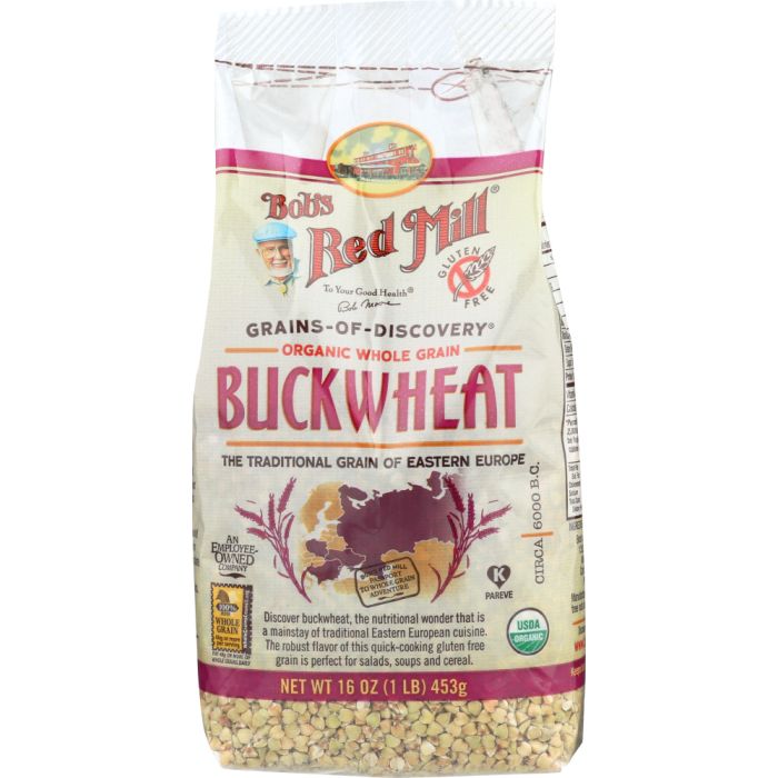 BOBS RED MILL: Groat Buckwheat Organic Gluten Free, 16 oz