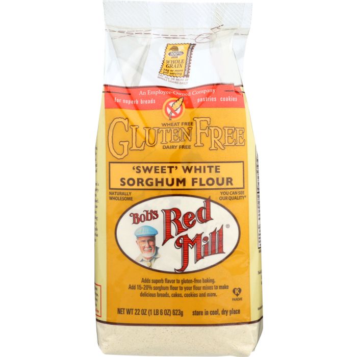 BOB'S RED MILL: Gluten Free Sweet White Sorghum Flour, 22 oz