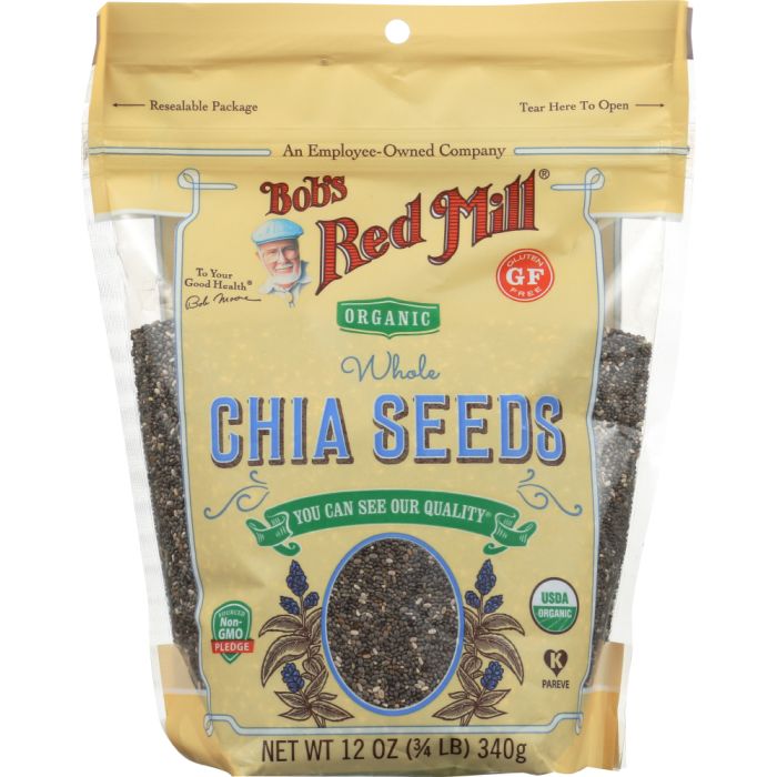 BOBS RED MILL: Organic Whole Chia Seeds, 12 oz