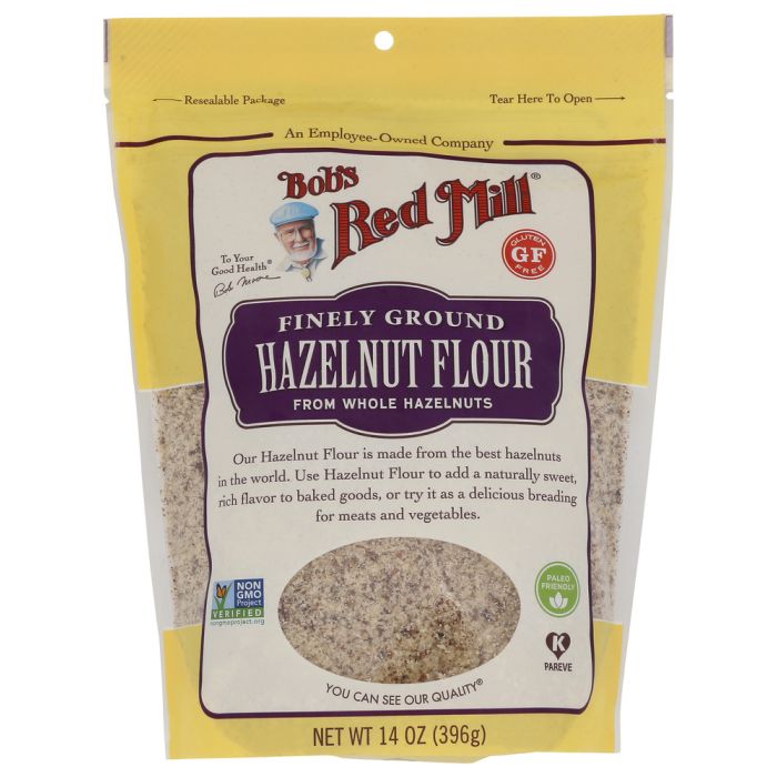 BOBS RED MILL: Finely Ground Hazelnut Meal/Flour, 14 oz