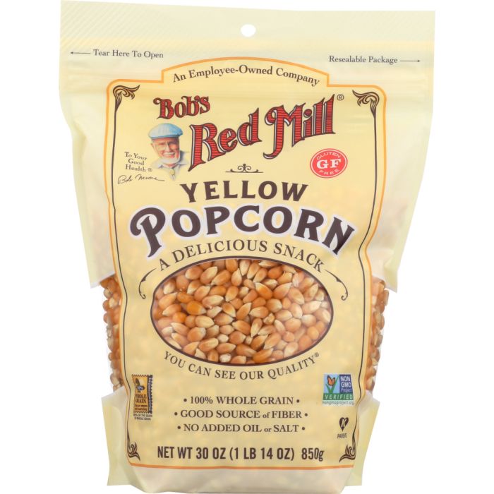 BOBS RED MILL: Yellow Popcorn Whole, 30 oz