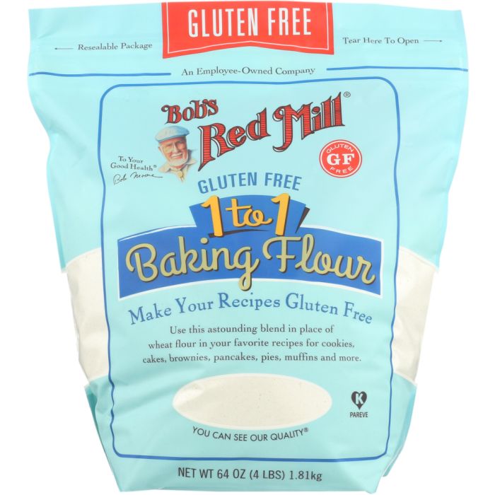 BOBS RED MILL: Baking Flour Gluten Free 1-to-1, 64 oz