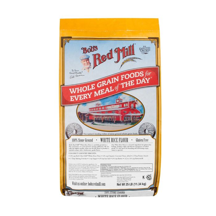 BOB'S RED MILL: Stone Ground White Rice Flour, 25 lb