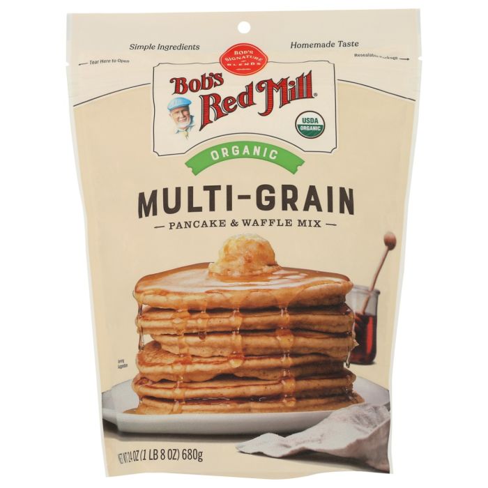 BOBS RED MILL: Organic Multi-Grain Pancake & Waffle Mix, 24 oz