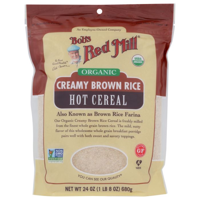 BOBS RED MILL: Cereal Brown Rice Hot Org, 24 oz
