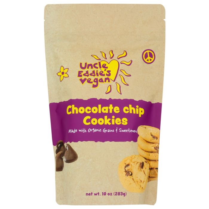 UNCLE EDDIES VEGAN: Chocolate Chip Cookies, 10 oz