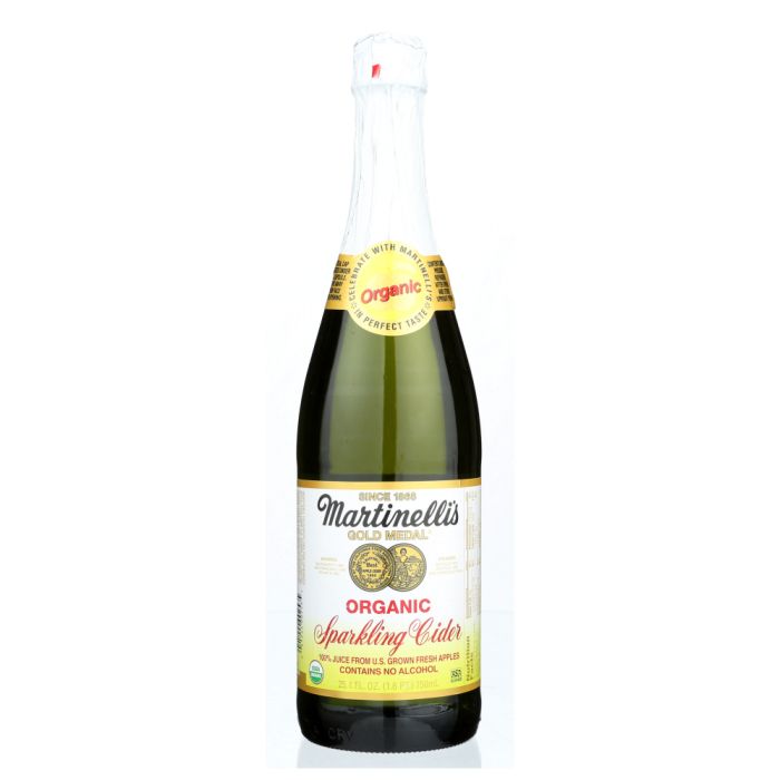 MARTINELLI: Organic Sparkling Cider Juice, 25.4 fo