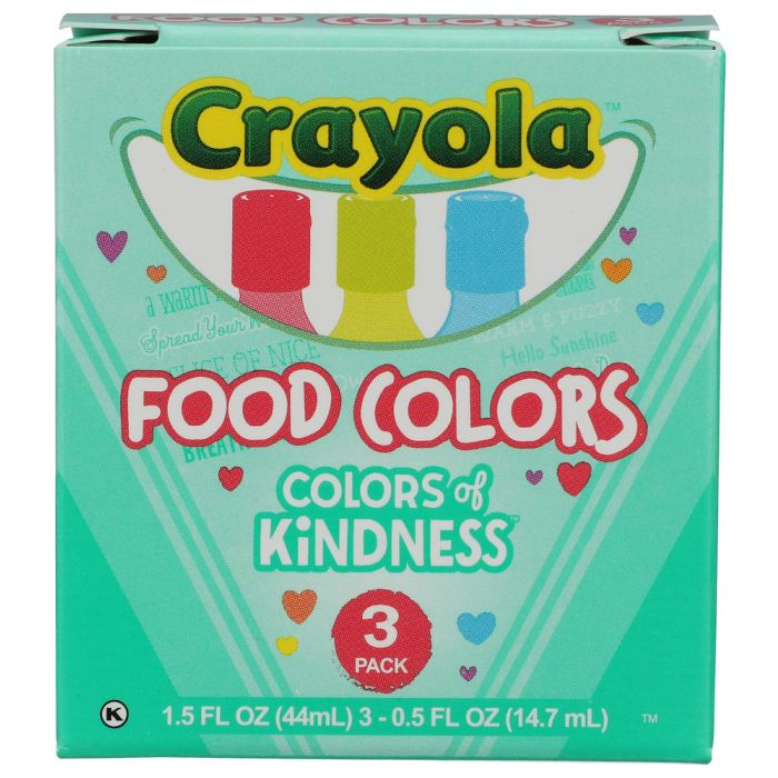 CRAYOLA: Colors of Kindness Food Coloring, 1.5 fo