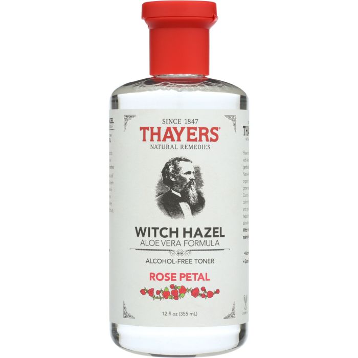 THAYERS: Witch Hazel Aloe Vera Formula Alcohol-Free Toner Rose Petal, 12 oz