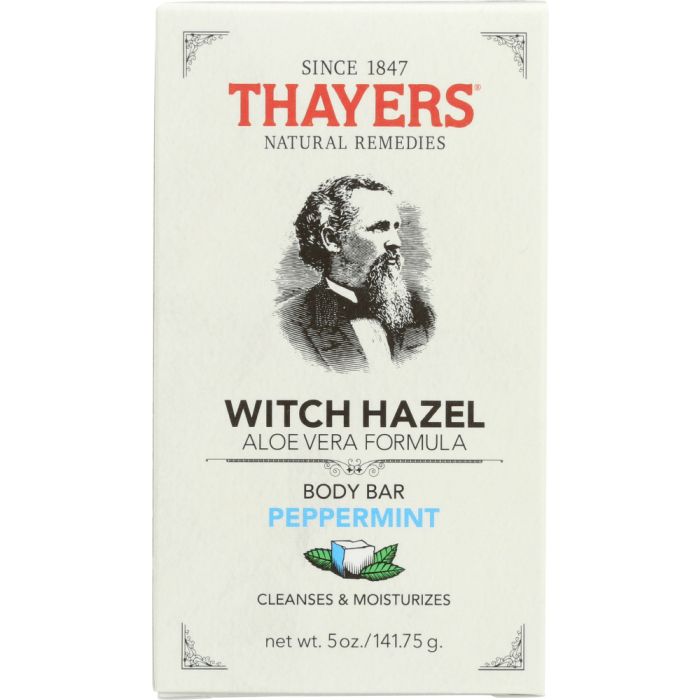 THAYER: Soap Bar Witch Hazel Peppermint, 5 oz