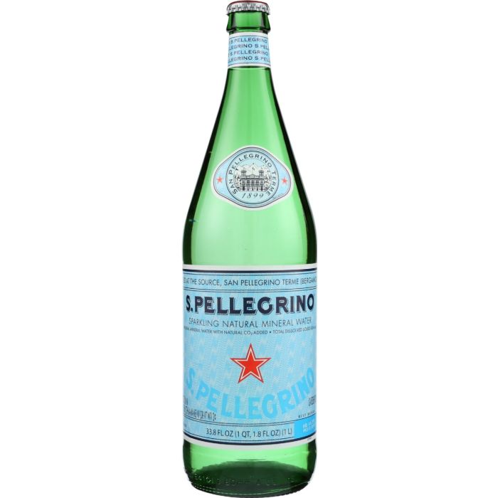 SAN PELLEGRINO: Sparkling Natural Mineral Water, 33.8 oz